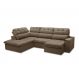 Image of Sofá 5 Lugares Retrátil e Reclinável Arezzo com Chaise Esquerdo Veludo Castor FE691UP76DVRMOB