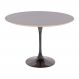 Mesa Saarinen Redonda Fórmica Preta 100cm - Base Preta