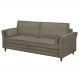 Sofá Living 3 Lugares 220cm Pés Madeira Efraim F05 Veludo Castor - Mpozenato