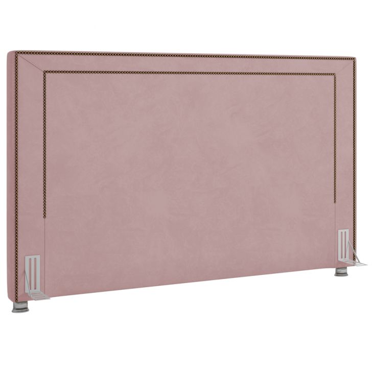 Cabeceira Cama Box Casal 140 cm P05 Berlim Veludo Rosê - Lyam