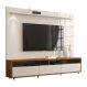 Rack com Painel Aspen 2.2 Off White com Madeiro Canela - MoveisAqui