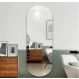 Espelho Decorativo Lapidado Oval 50x100cm