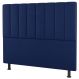 Cabeceira Cama Box Casal Cora 140cm Suede Azul Marinho - Desk Design