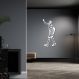 Quadro Escultura Jogador de Basquete C 80x39 Branco