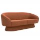 Sofá Sala de Estar 03 Lugares 180cm Liz Linho Terracota Suave - Nexta Casa