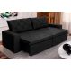 Sofá Cama Bangkok Sem Caixa 2,70m Retrátil e Reclinável Com Molas Velut Preto- King House