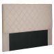 Cabeceira Queen 1,60m Esmeralda Suede Bege - Pallazio