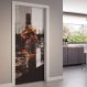 Adesivo de Porta Whisky com Drinks-83X210Cm