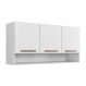Armário Aéreo Plus 3 Portas com Nicho Arte Móveis Branco