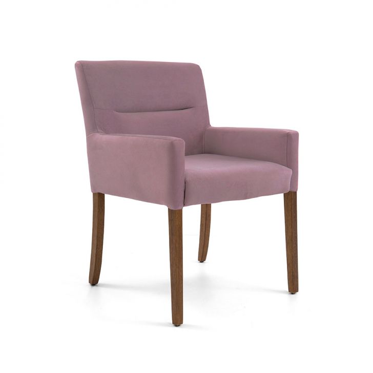 Poltrona Angel Veludo Rosa