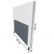 Cabeceira Cama Box Solteiro Dallas 90cm Corano Branco - Desk Design