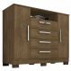Comoda Rack 2P 4G Madri 121 cm Malbec INCP