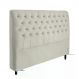 Cabeceira de Cama Box Casal Queen 158cm Pádua Veludo Marfim