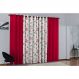 Cortina de Parede para varão Larissa Prime Cereja 1 peça Textil Lar