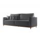 Image of Sofá 3 Lugares Riviera Veludo Cinza 190 cm MO895UP66GDHMOB