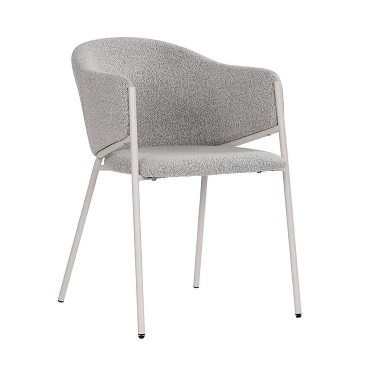 Cadeira Elie Bouclé Cinza