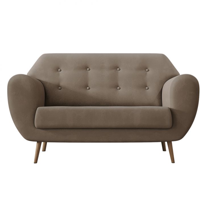 Sofá 2 Lugares Beegees Suede Bege