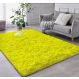 Tapete Pelo Alto Felpudo Macio Anti Derrapante Anti Alérgico Amarelo - 200 x 240 cm Tapete para Sala e Quarto