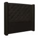 Cabeceira Decorativa Queen Size 1,84M Loewe PU Marrom G63 - Gran Belo