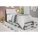Cabeceira Solteiro Isis Malbec Com Painel Class Branco Framar