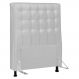 Cabeceira Cama Box Solteiro Ciara 90cm Botonê com Frame Sintético Branco - Desk Design