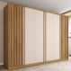 Image of Guarda-Roupa Casal Sevilha 6 Portas 6 Gavetas Buriti e Off White MO895CL66QHPMOB