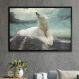 Quadro Decorativo Urso Polar Deitado-24x34Cm
