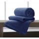 Manta Casal Flannel Extra Macio Corttex - Marinho