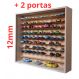 Expositor Para 100 Carrinhos da Escala 1:64 Em 45° Cru Com 2 Portas Paris