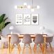 Quadro Trio Cozinha Divertida 133x60 3-60x43 Filete Marfim