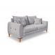 Image of Sofá 3 Lugares Lisboa Bouclé Cinza 200 cm MO895UP66XJPMOB