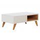 Mesa de Centro Jeri Off White e Freijó