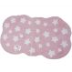 Tapete Quarto Infantil 60x100cm Rosa Estrela