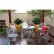Jogo de Mesa Jardim Viena (01 Mesa + 04 Poltronas + 01 Banco | Banqueta 2 Lugares) Piscina Varanda Área Externa