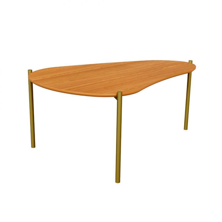 Mesa de Centro Ôrganica Meven 100% MDF Freijó 90 cm