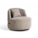Image of Poltrona Lua Bouclé Bege e Dourada MO173UP66MLTMOB
