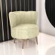 Poltrona Decorativa para Sala Amapá Boucle Bege