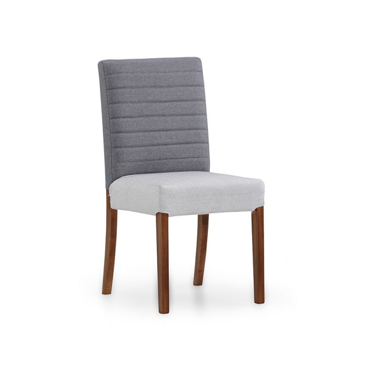 Cadeira Bailey Linho Cru e Cinza