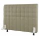 Cabeceira Cama Box Casal Queen Size Dahlia 160cm Com Frame Sintético Bege - Desk Design