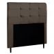 Cabeceira Cama Box Casal Luna 140cm Suede Marrom - Desk Design