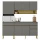 Cozinha Modulada 3 Pecas Line Gris Cp Freijo KTP