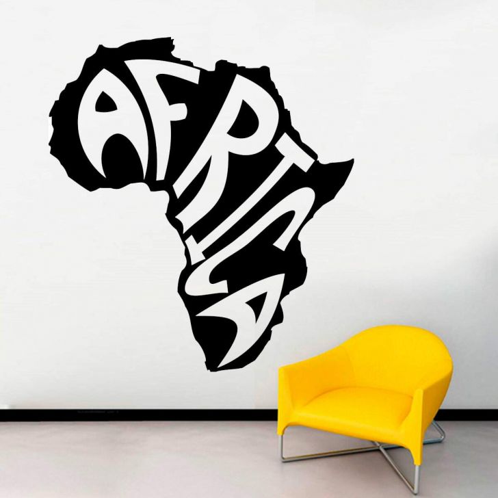 Adesivo de Parede Mapa Africa- Especial 98x108cm