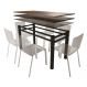 Pé Base De Mesa Jantar Texturizado Para Tampos Pedra Granito Vidro 1,20mt