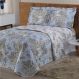 Jogo de Cama Queen 180 fios Estampado Valentina Azul Casaborda 4 peças