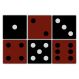 Conjunto Jogo Porta Copos com 6 unidades (2 em 1) com Imã - Dado