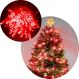 Pisca Cordão 200 Lâmpada LED Vermelho Fio Branco De 220v 17M