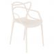 Cadeira design jantar cozinha Masters Allegra Creme