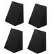 Kit 4 Travesseiros Encosto Triangular Preto Ortopédico Pós Cirúrgico Com Capa Tr