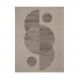 Tapete Sisal Eco Nature Nascente 77 Bege-Chumbo 1,00X1,50M
