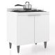 Balcão de Cozinha Para Cooktop 80cm Pérola Z34 Branco - Mpozenato